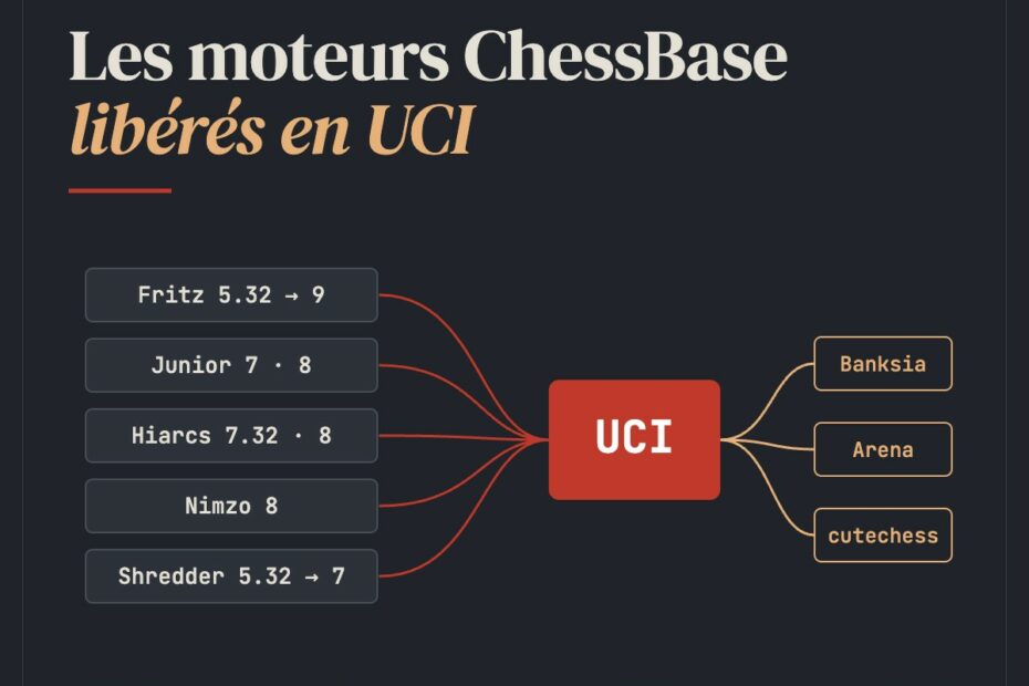 Les moteurs ChessBase libérés en UCI