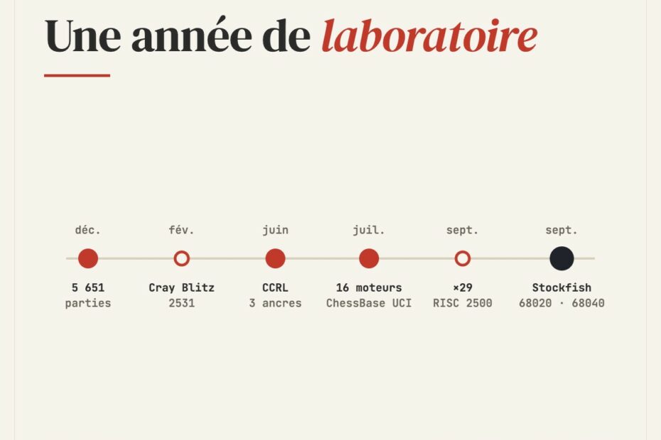 Une année de laboratoire